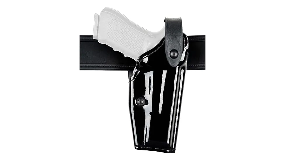 Safariland 6280 Level II Retention, Mid-Ride Holster - Hi Gloss Black, Right Hand 6280-77-91