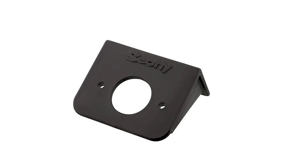 Scotty 2128 Right Angle Receptacle Bracket for Marinco Downrigger Receptacle