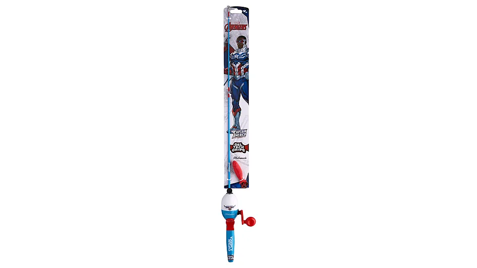 Shakespeare Marvel Captain America Beginner Kit, Rod & Reel Combo