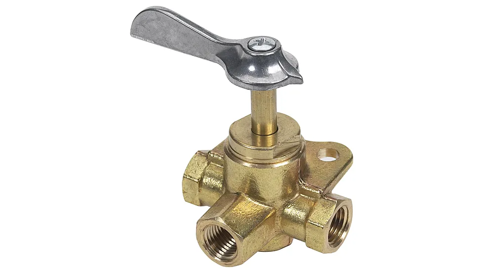 Sierra International 03330510 1/4in Fnpt Three Way Valve With Click