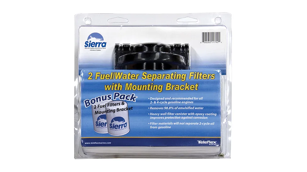 Sierra International 10 Micron Fuel/Water Separator Kit 1/4in Aluminum Short