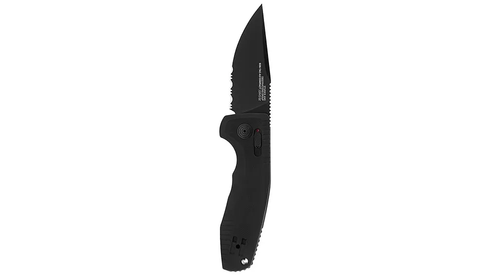 SOG Specialty Knives & Tools -tac Au Compact - Black / Partially Serrated