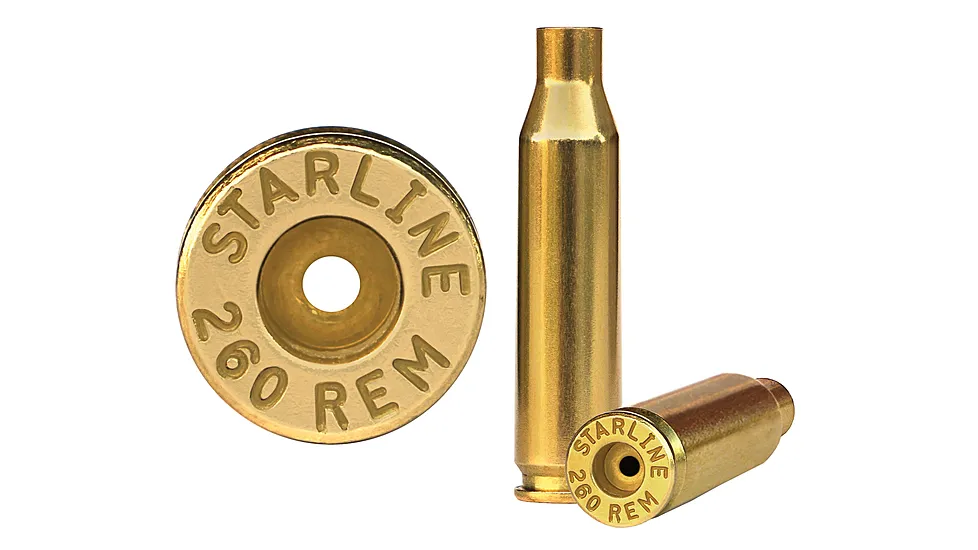 Starline Brass Unprimed Cases Rifle 260 Rem