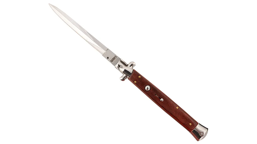 Steel River CIRWD Spartan 6" Italian Dagger Polished Blade 7" Red Wood H
