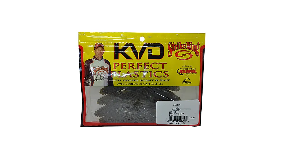 Strike King Baby Rodent 3in Green Pumpkin Soft Bait