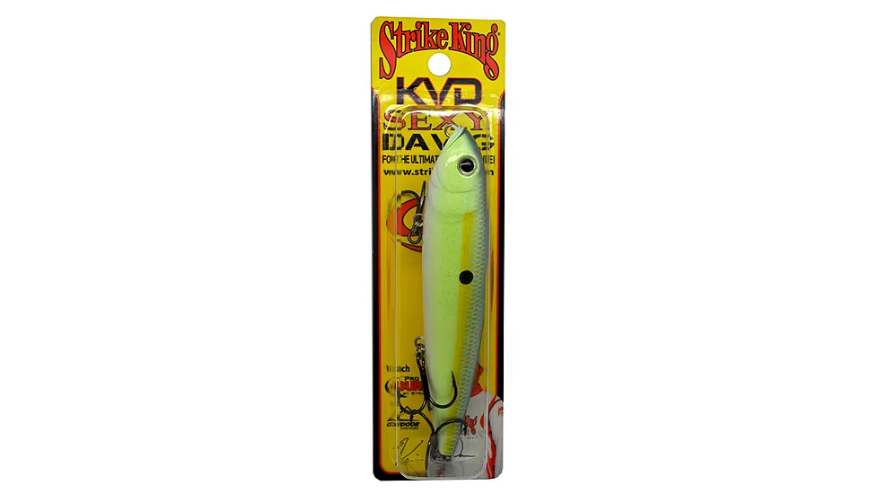 Strike King KVD Sexy Dawg Chartreuse Sexy Shad Hard Bait