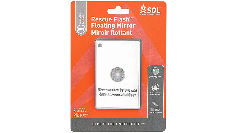 Survive Outdoors Longer Rescue Flash Floating Mirror