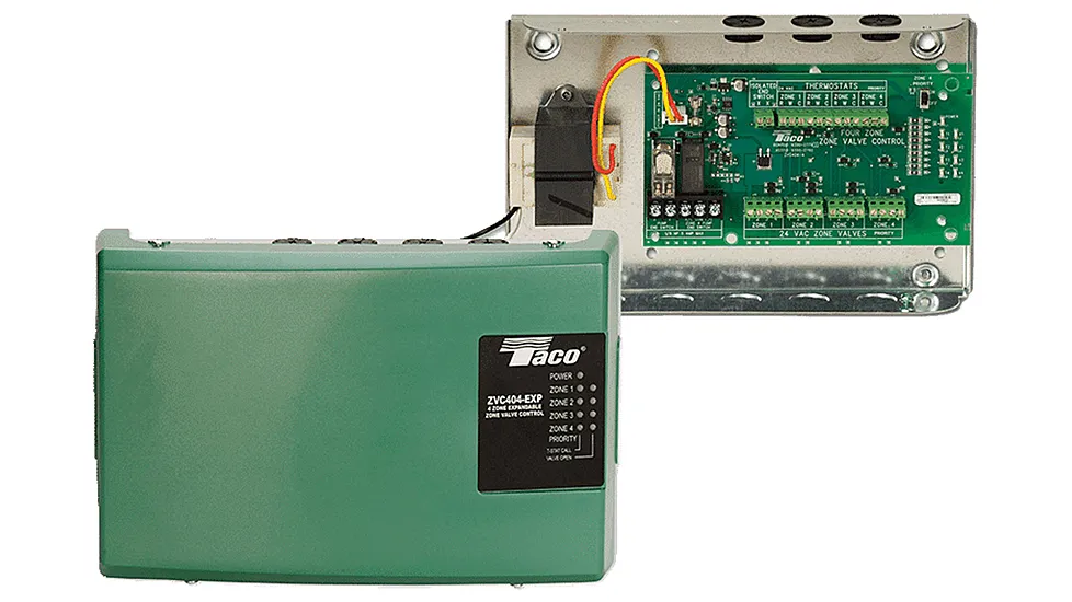 Taco Comfort Solutions ZVC406-EXP-4 Expandable Zone Valve Control With Priority Zoning Circulator 6 Zone