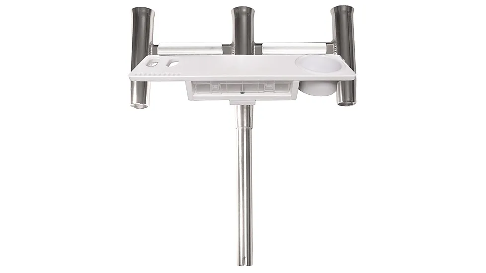 TACO Marine Deluxe Trident Rod Holder Cluster Straight w/Tool Caddy