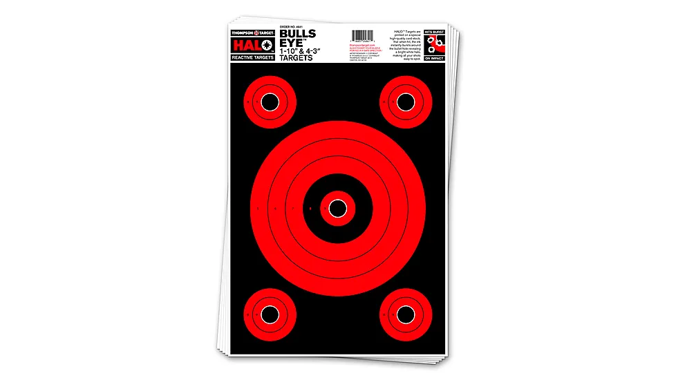 Thompson Target HALO Bullseye 10&3 Reactive Splatter Targets 12.5x19