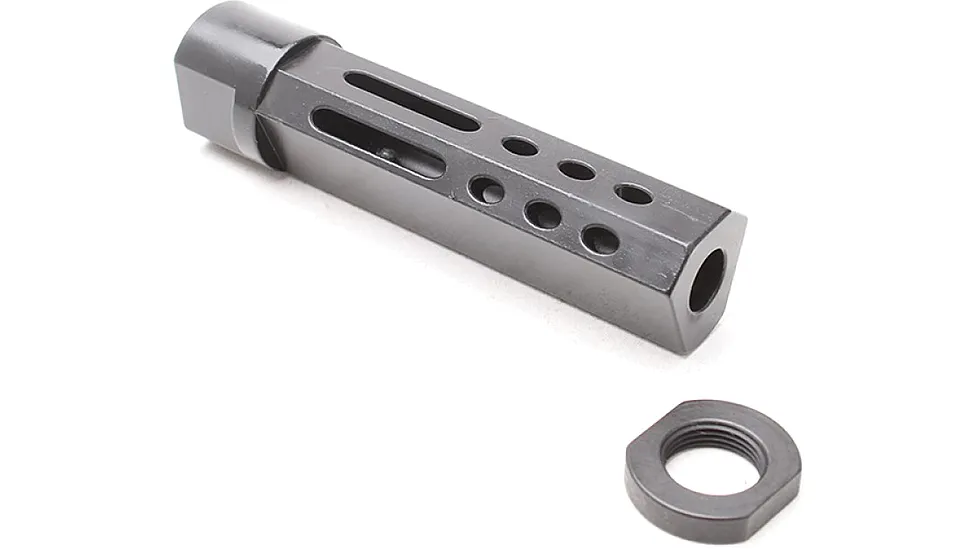 Tiger Rock AR-15 Muzzle Brake .223/5.56 1/2x28 TPI 3.5in with Mitigator Designs (Includes Jam Nut)