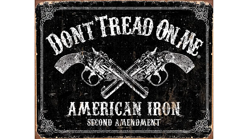 Tin Signs Don't Tread Tin Sign