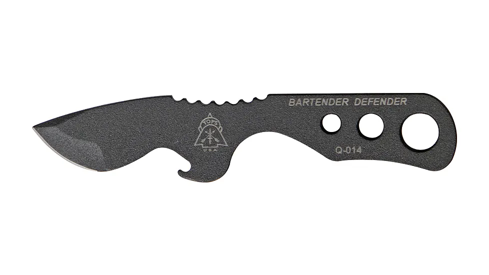 Tops Knives Bartender Defender 4.25" Fixed Blade Knife