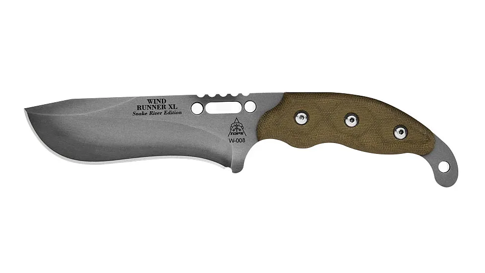 Tops Knives Wind Runner XL Knife Snake River Edition Knife