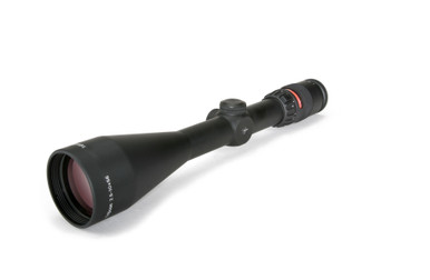 Trijicon AccuPoint 2.5-10x56mm Riflescope - 30mm Main Tube with BAC Red Triangle Reticle, Matte Black