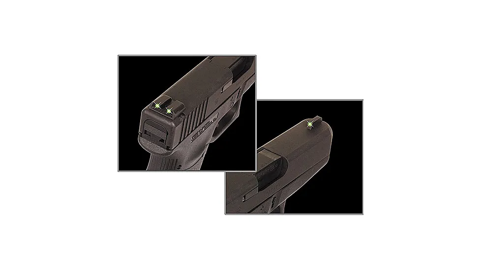 Truglo Brite Site Tritium 3 Dot Green Sight for Novak 1911 .260/.450 Pistol