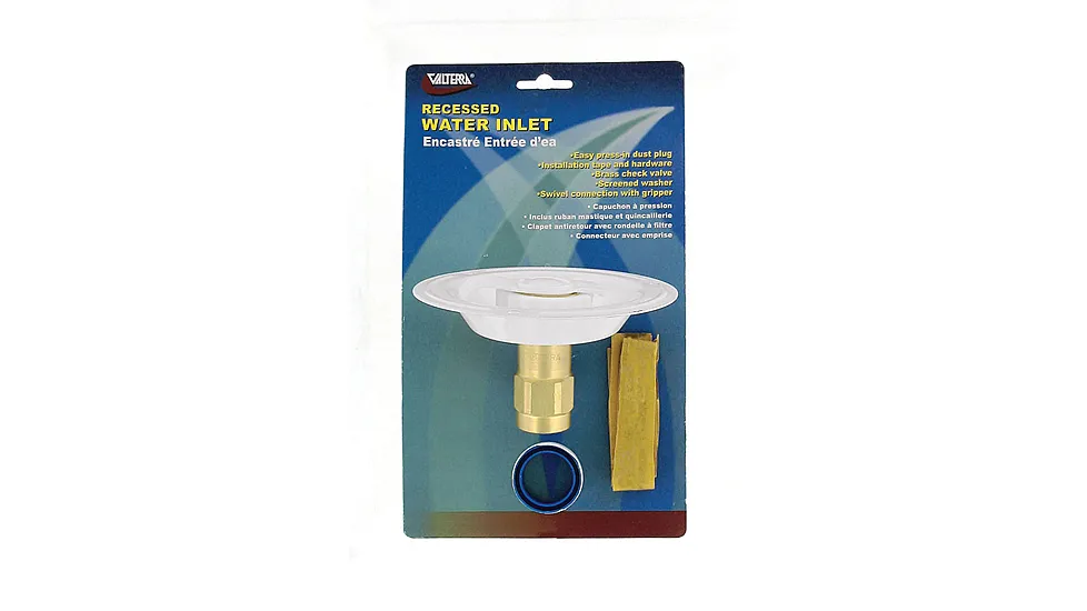 Valterra A01-0177Lfvp Recessed Water Inlet - Fpt, Carded