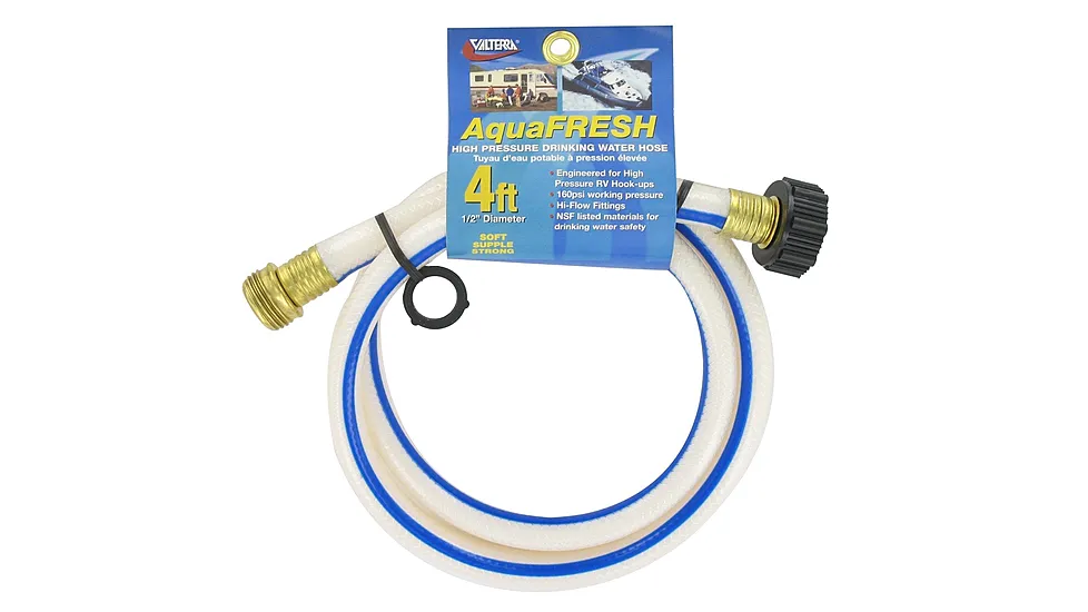 Valterra Aquafresh High Pressure Drinking Water Hose - 1/2in x 4'