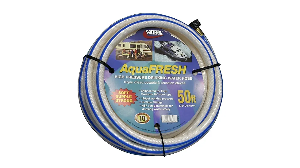 Valterra Aquafresh High Pressure Drinking Water Hose - 5/8in x 50ft