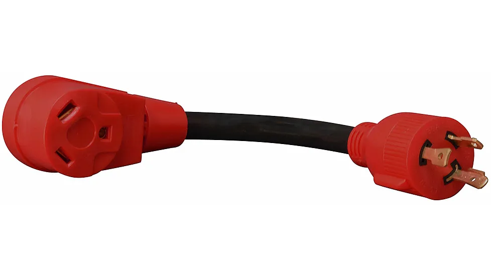 Valterra A10-G30330VP Mighty Cord 12in Generator Adapter Cord 3 Prong 30Am To 30Af