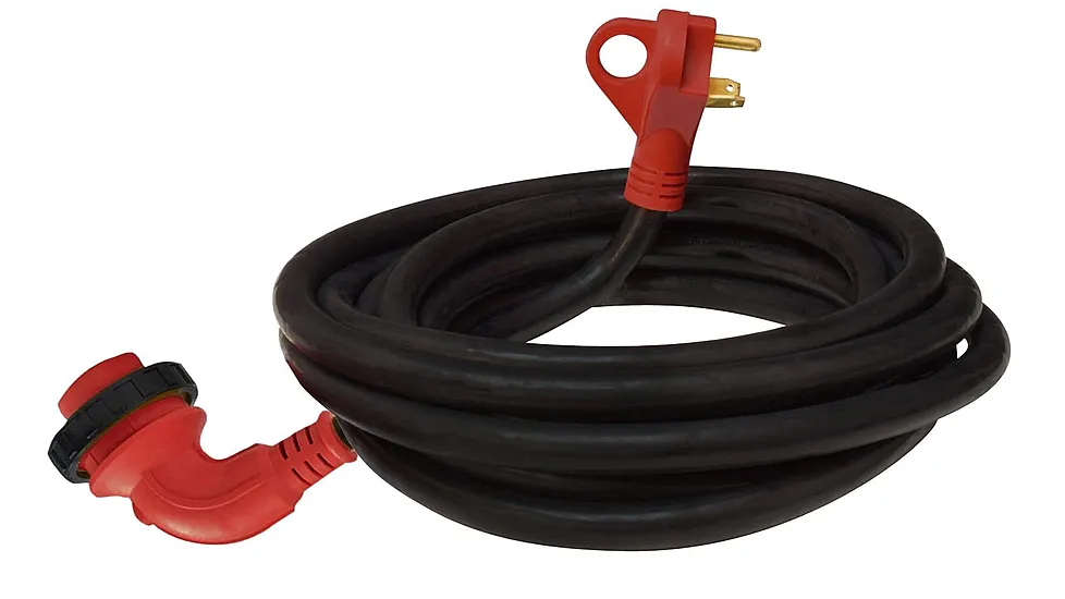 Valterra Mighty Cord 90 deg LED Detachable 30 Amp Power Cord