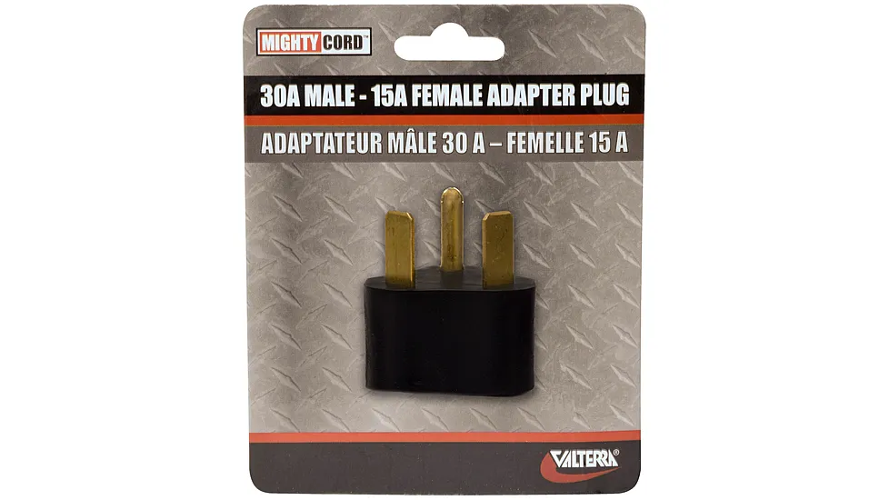 Valterra Mighty Cord Adapter Plug - 30Am To 15Af, Carded