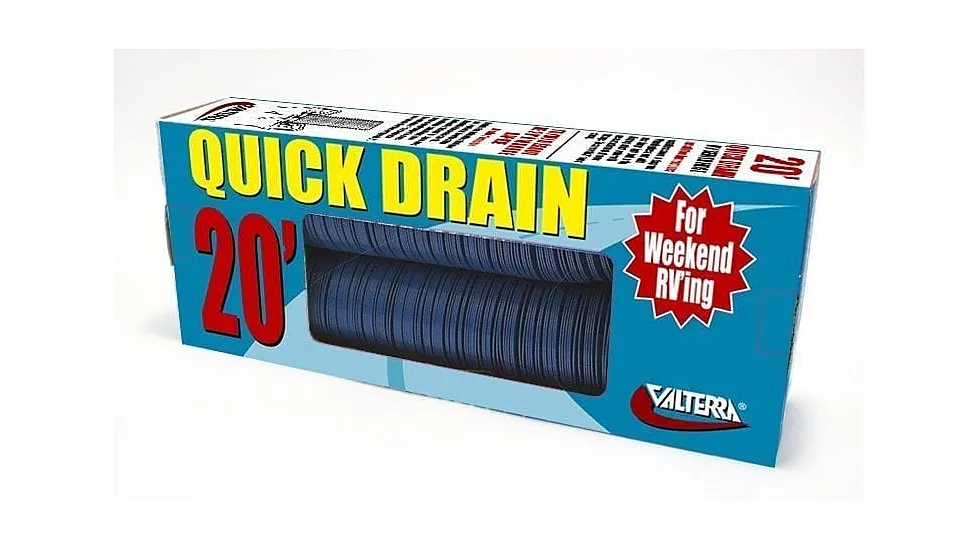 Valterra Quick Drain Standard RV Sewer Hose 20ft, Boxed