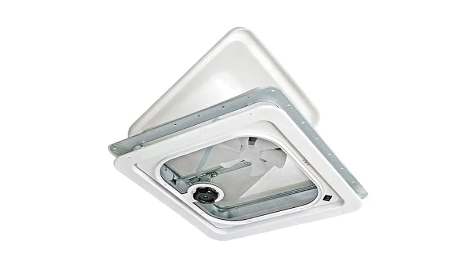 Ventline Ventadome V2092 Series Radius Corner Non-Powered Ventilator With 2-5/32in Garnish - Blue/Gray