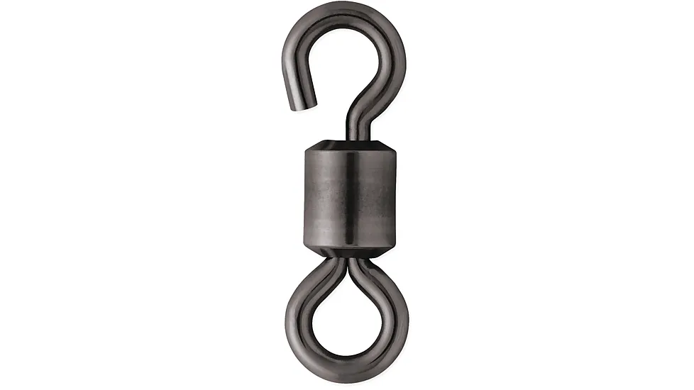 VMC Black Stainless Steel Open Eye Rolling Swivel