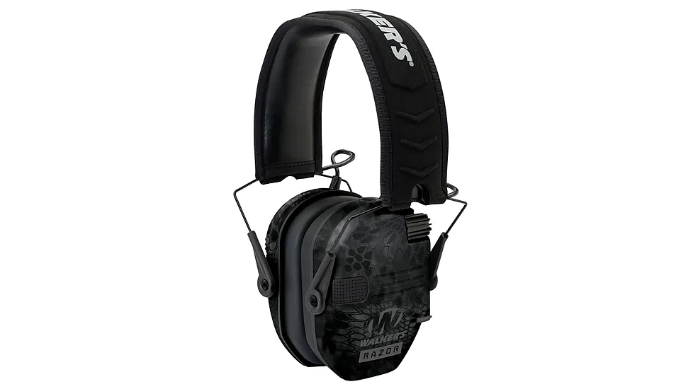 Walkers GWPRSEMYP Razor Slim Electronic Polymer 23 DB Over The Head Typhoon Camo