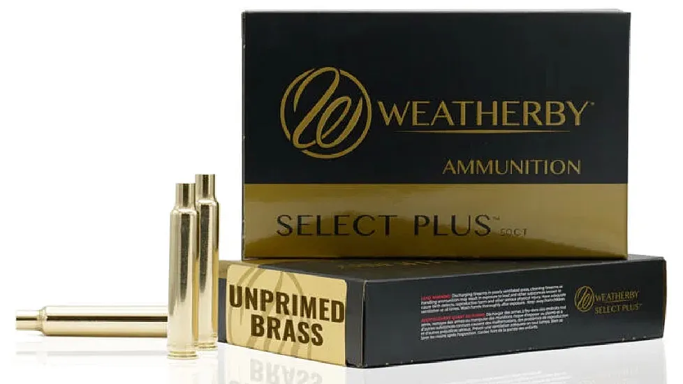 Weatherby BRASS7PRCCT50 Unprimed Cases 7mm PRC Rifle Brass 50 Per Box
