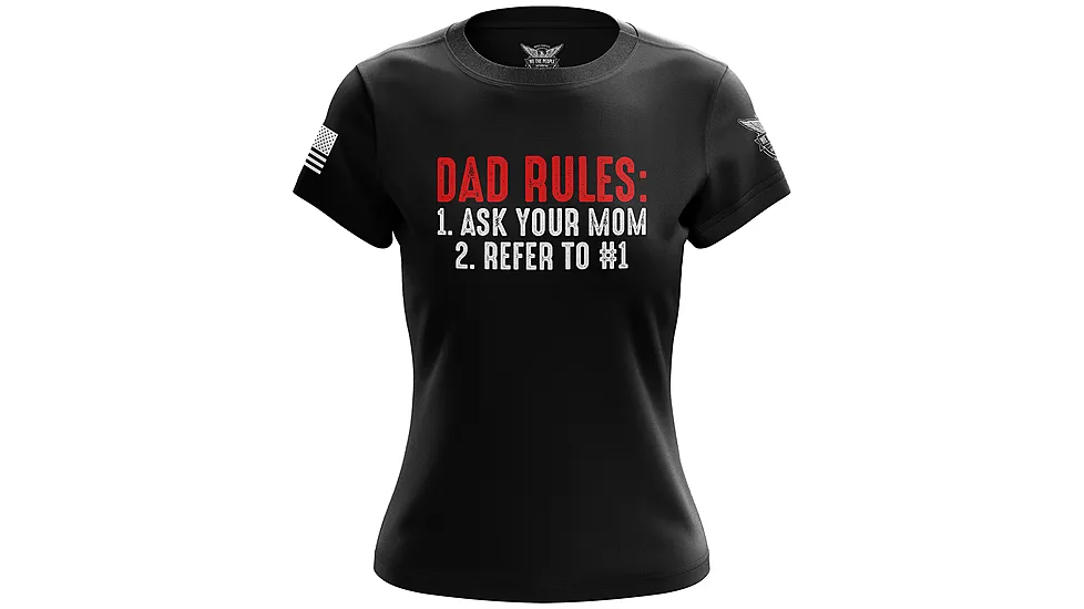 We the People Holsters Dad Rules Women's Short Sleeve Shirt E75CF5D2