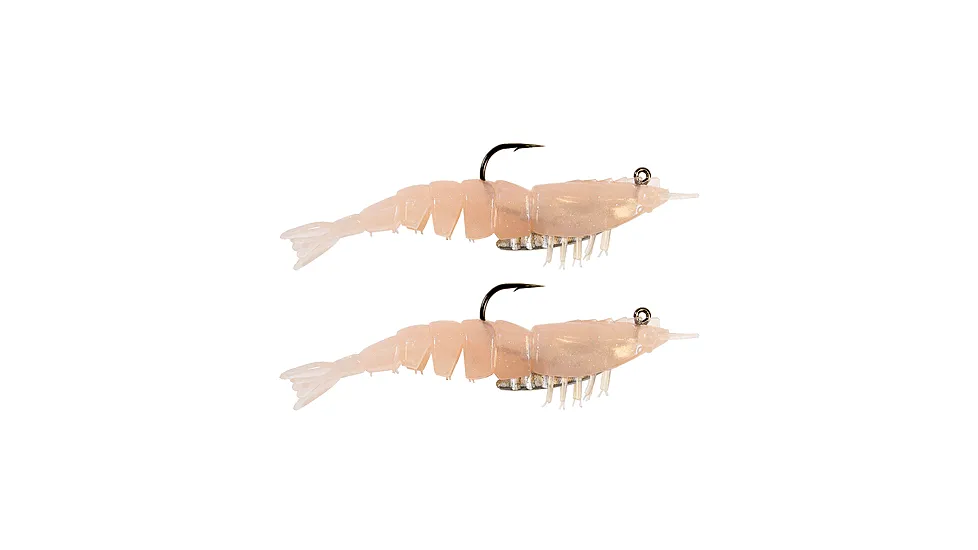 Z-man EZ SHRIMPZ RIGGED 3.5" NATURAL2PK EZSR-228PK2