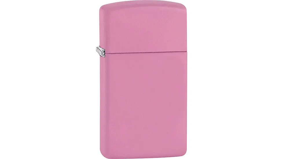 Zippo Pink Matte Slim Lighter