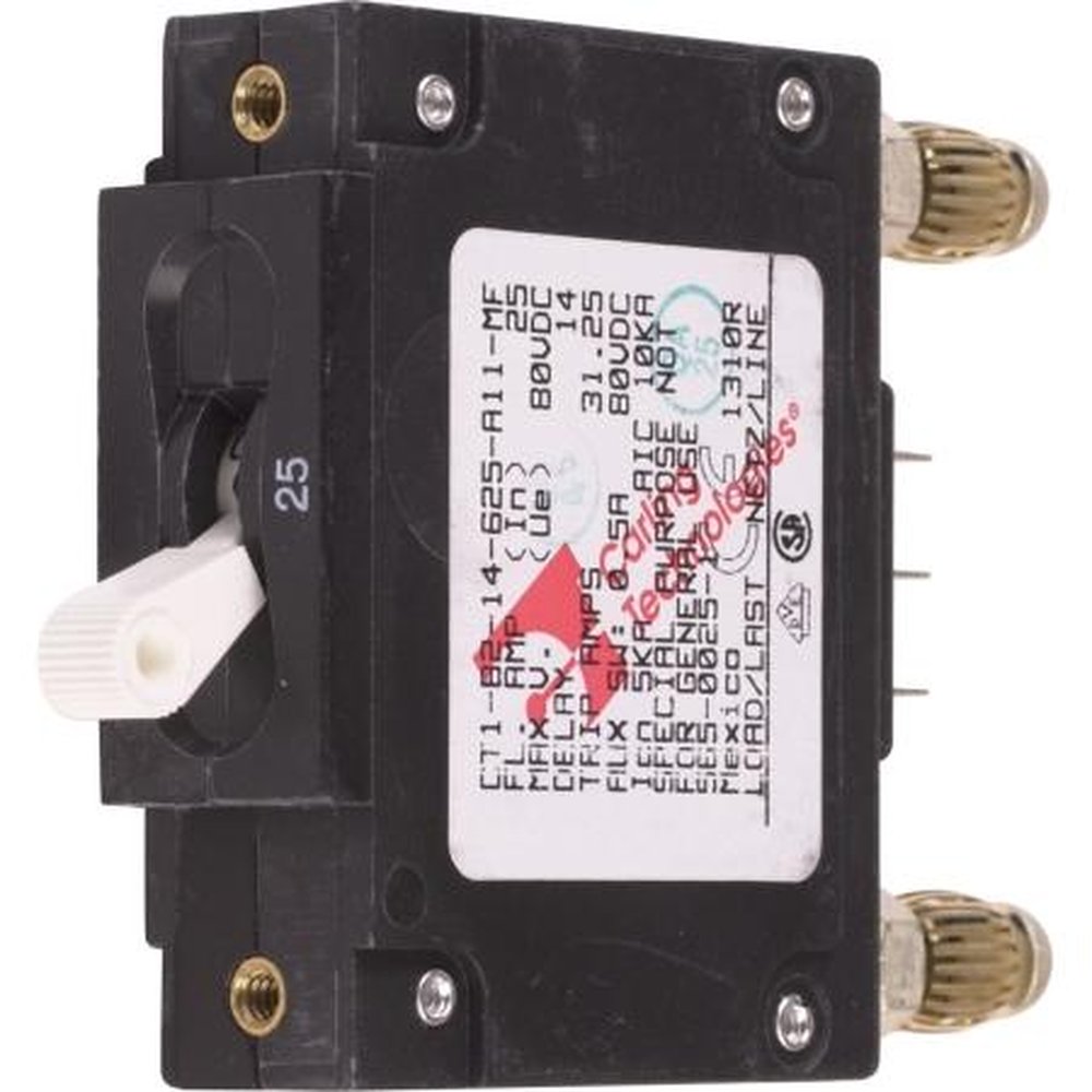 NEWMAR PBA-25 25 Amp Circuit Breaker with OPEN Circuit Alarm Contacts for the DST-20A (66412) Panel and PFM-200 (17797)