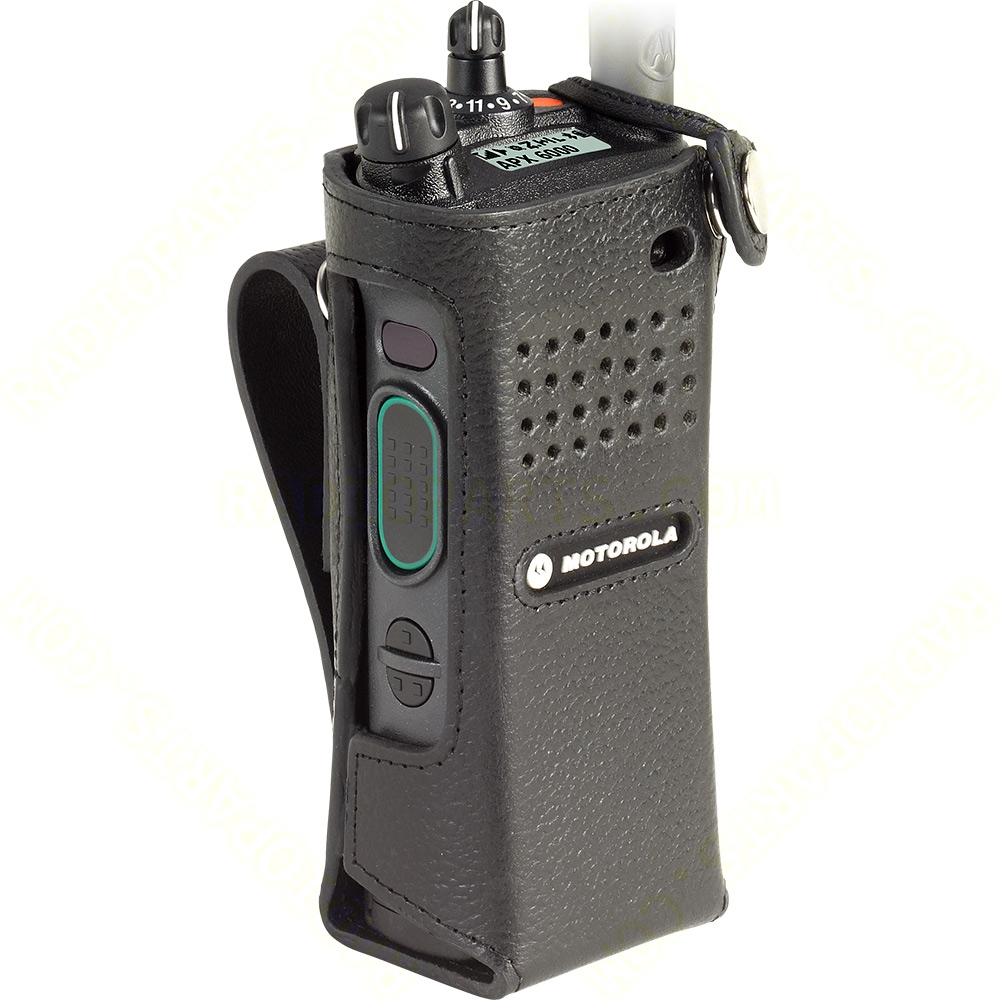 Motorola PMLN7903A Leather Carry Case with 3-inch Fixed Belt Loop for Short Batteries