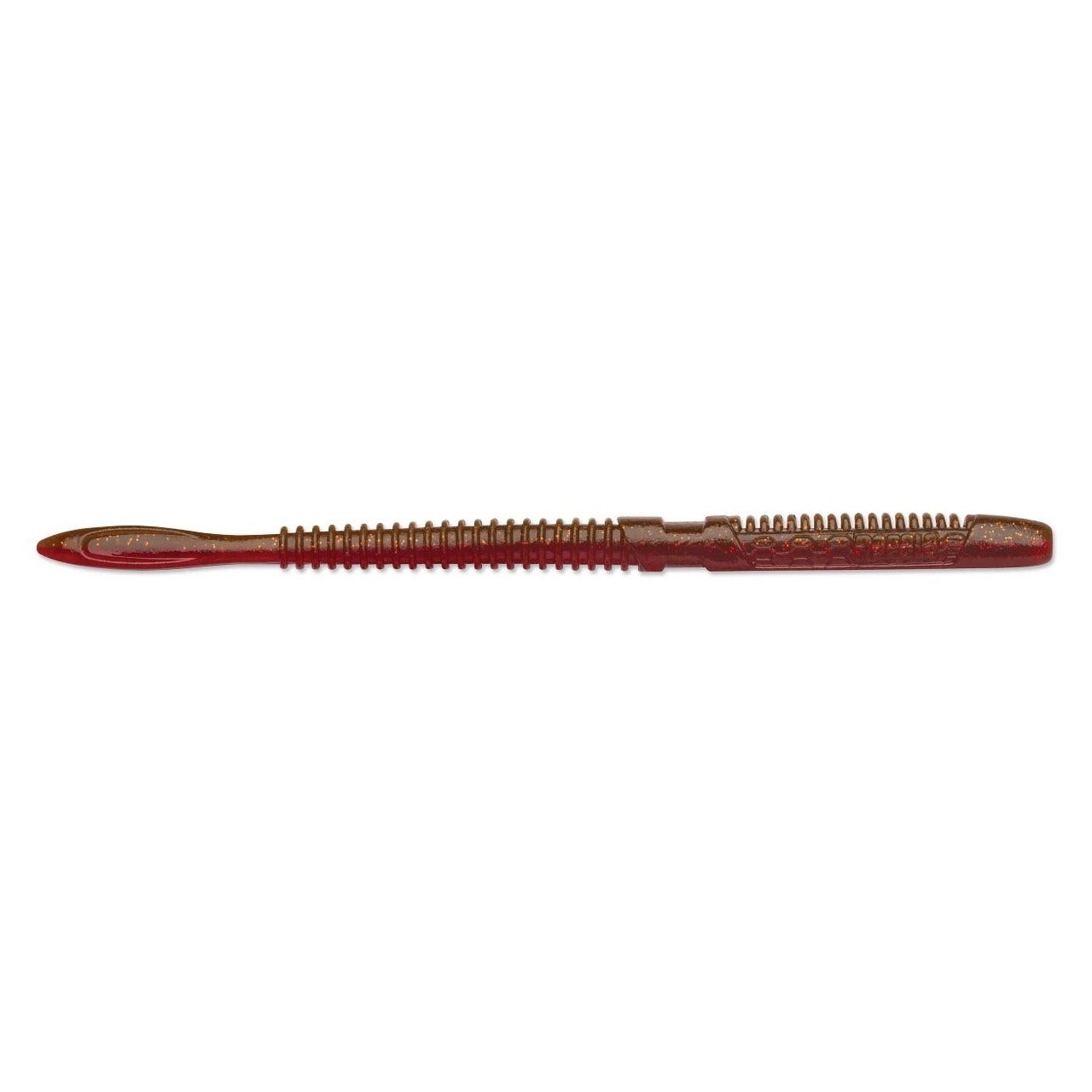 Rapala CrushCity Janitor Worm - 6" Ox Blood Red Flake
