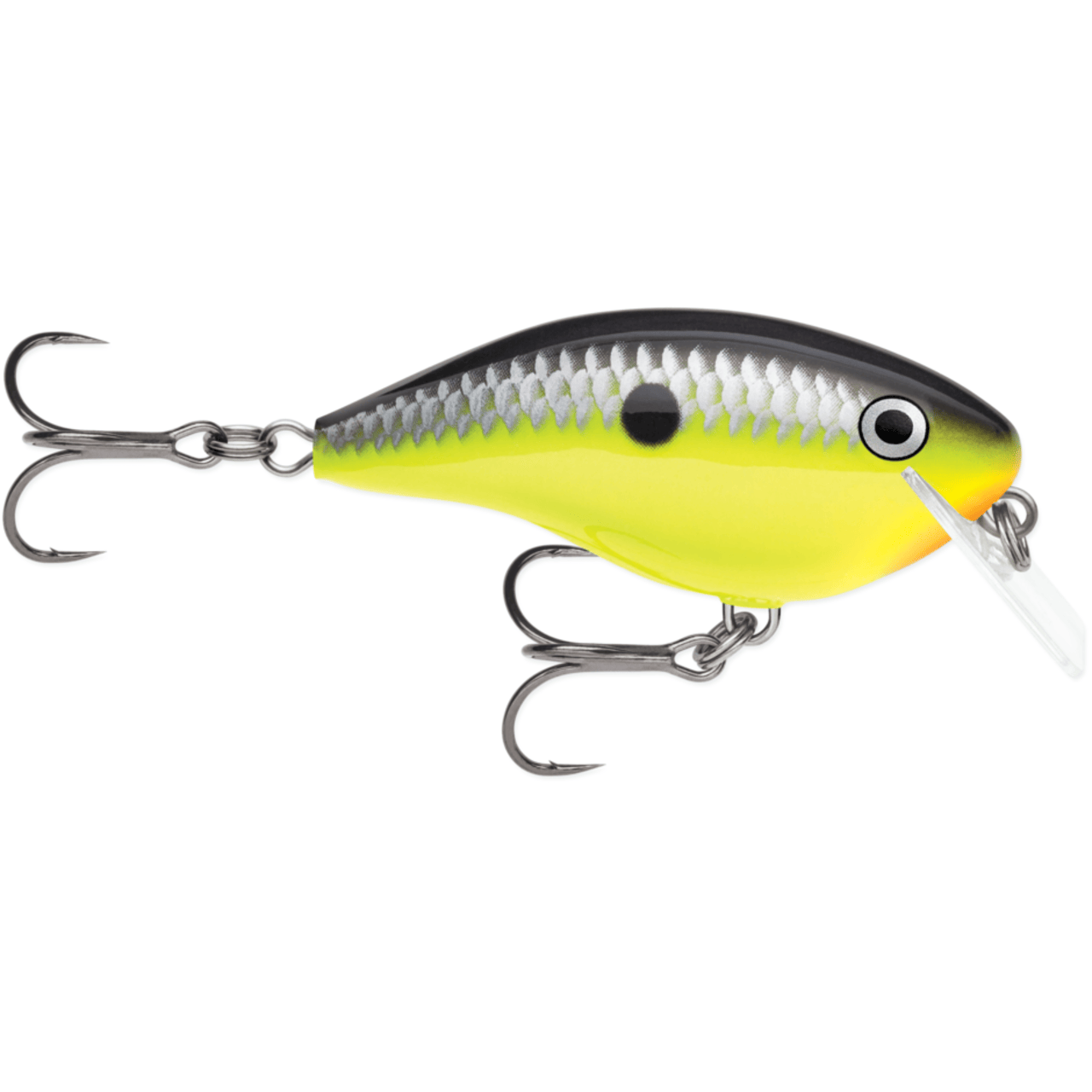 Rapala OG Big Rocco 6 Crankbait - 5/8 oz. Chartreuse Black