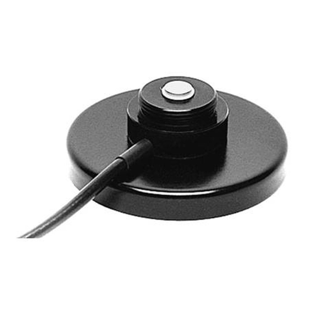 MAXRAD RBGPL 3" Scratchless Magnetic Mount.Rubber Boot Prevents Damage.Includes 12' RG58/U Cable and a Mini-UHF Male Connector (loose).Black