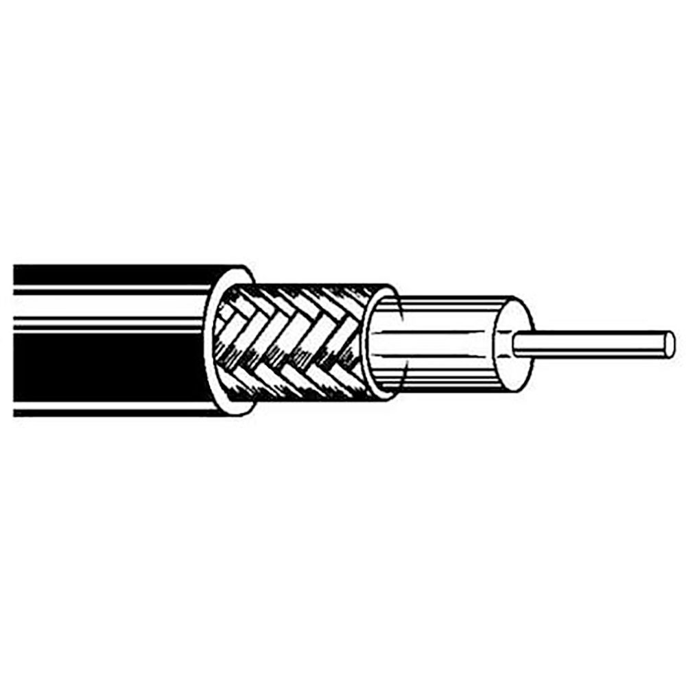 Belden RG58U-500 .193" OD RG58/U Type 50 Ohm Coaxial Cable 500 Ft/Unreel Box