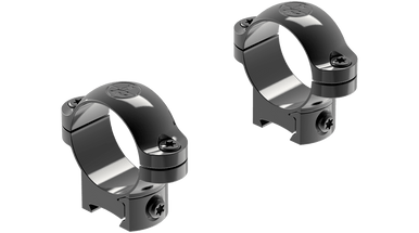 Leupold 49947 Ringmounts Scope Ring Set For Rimfire Rifles Dovetail Medium 1" Tube Black Gloss Steel