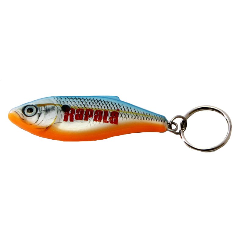 Rapala Rattlin' Rap Lure Key Ring - Silver/Blue