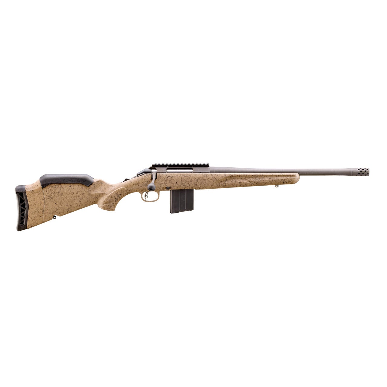 Ruger American Gen II Ranch 400 Legend Rifle 16.1" FDE Splatter 46924
