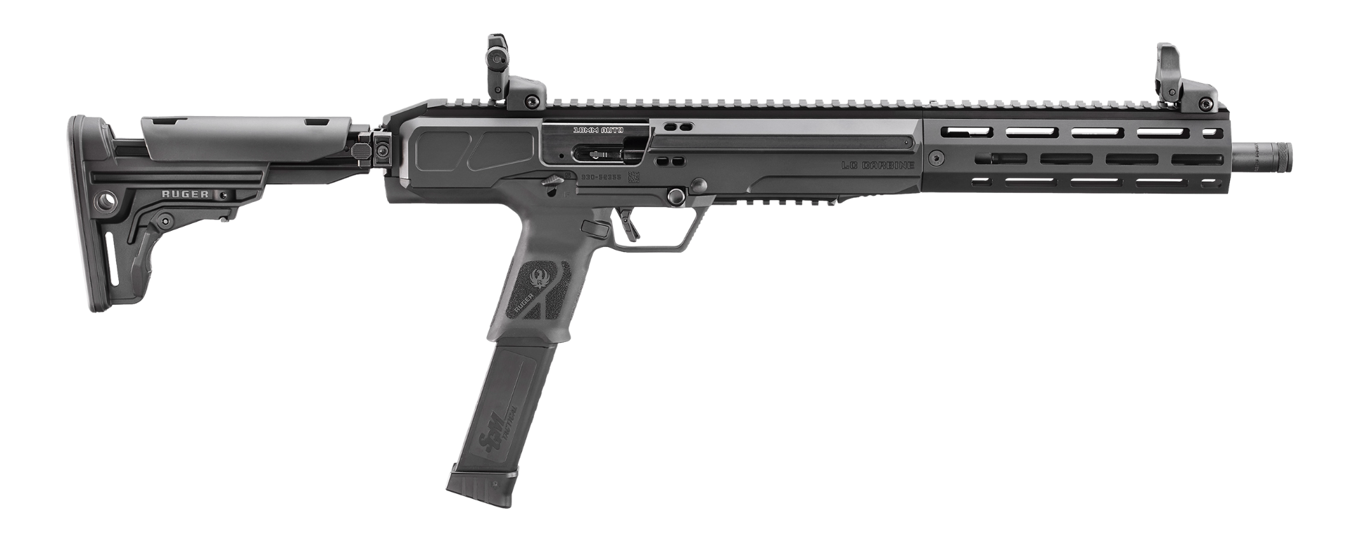 Ruger LC Carbine Standard 10mm Auto Tactical Rifle 30+1 16.25" Black 19307