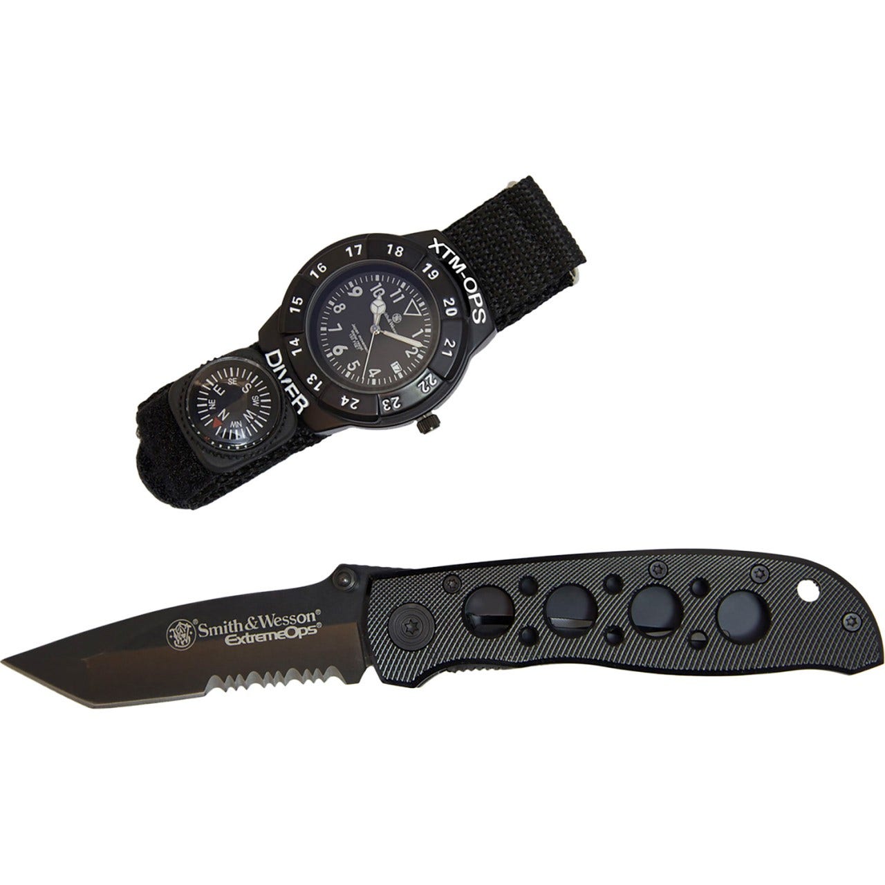 S&W Extreme Ops Combo Folding Knife 3.18"
