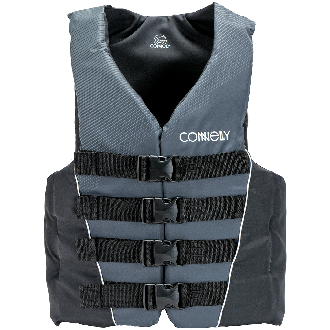 Connelly Mens Large Tunnel 4-Belt Nylon Life Vest Safety Jacket (Open Box)