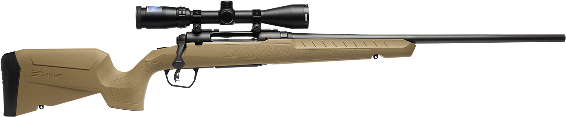 Savage AXIS 2 XP Compact 243 Win Rifle, Bolt Action, 20" Bbl, FDE 32223