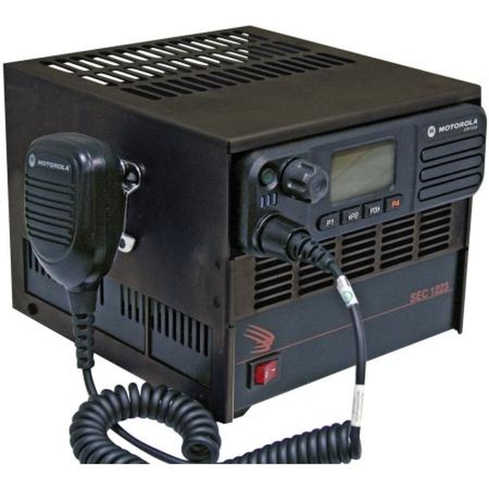 SAMLEX SEC-1223-MT-XPR5000 Power Supply with Radio Cover for Motorola TURBO XPR-5000.120VAC, Can Be Converted to 240VAC 23A cont./25A Int.UL Cert