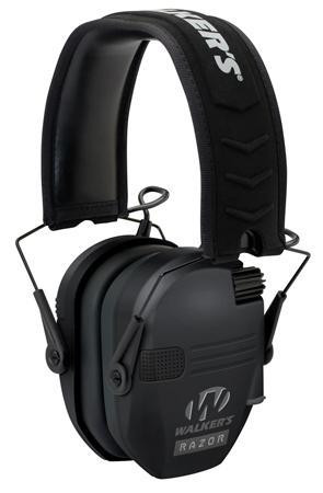 Walkers Razor Slim Shooter Folding Electronic Ear Muffs - Black