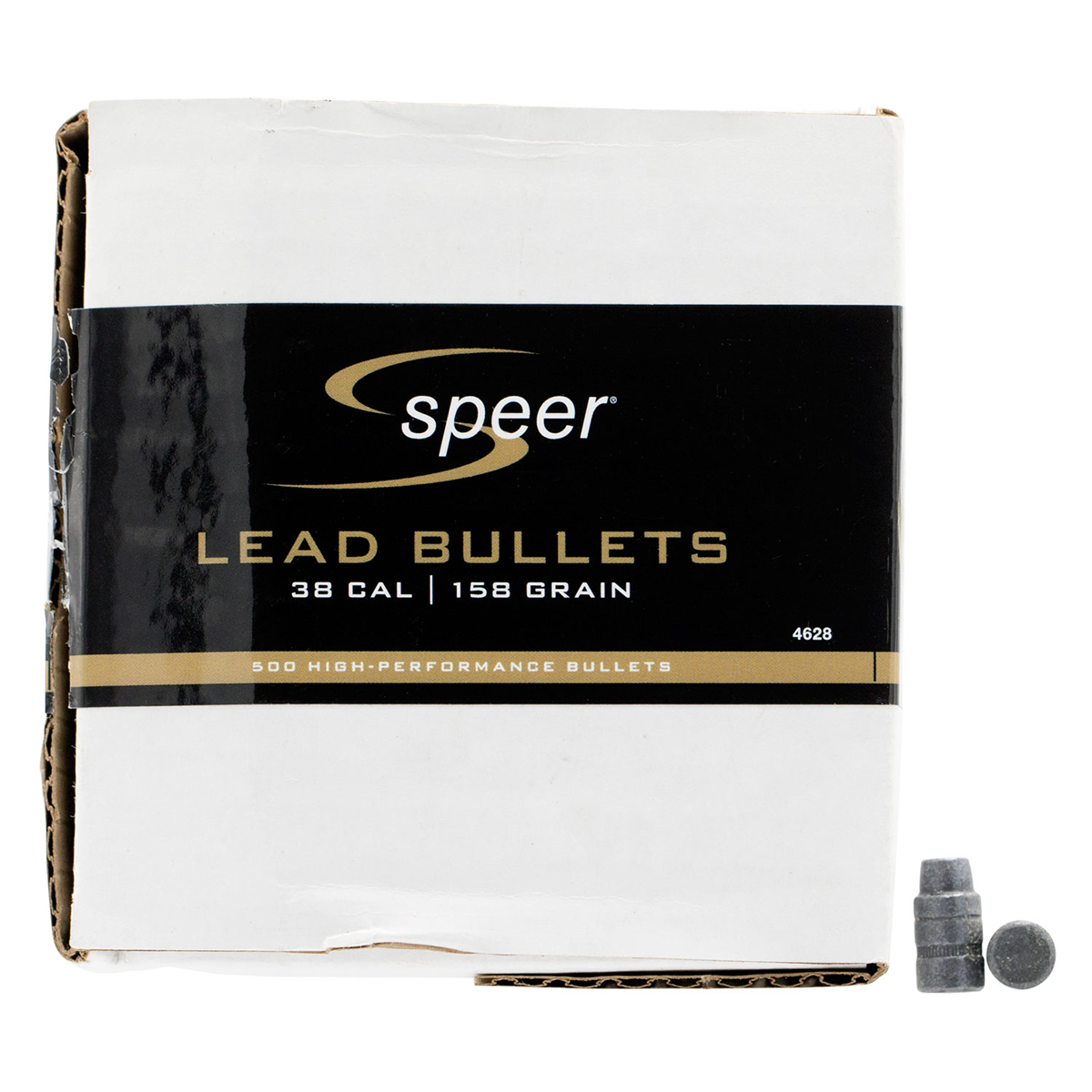 Speer Lead Bullets 38 Cal 158 Gr SWC 500/Box